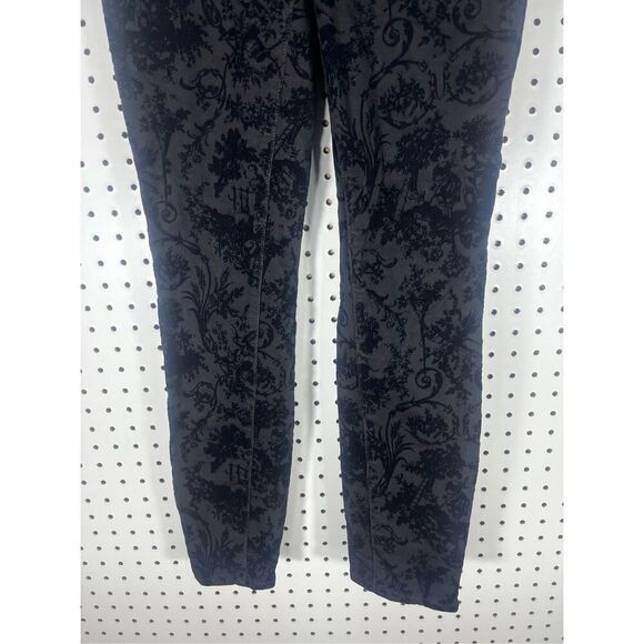 PAIGE Transcend Hoxton High Waist Skinny Ankle Velvet Flocked Versaille jeans si - Picture 5 of 13